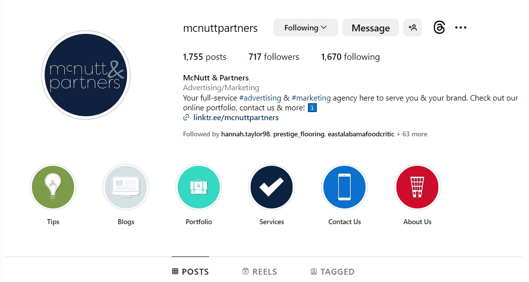 choosing your Instagram highlight categories