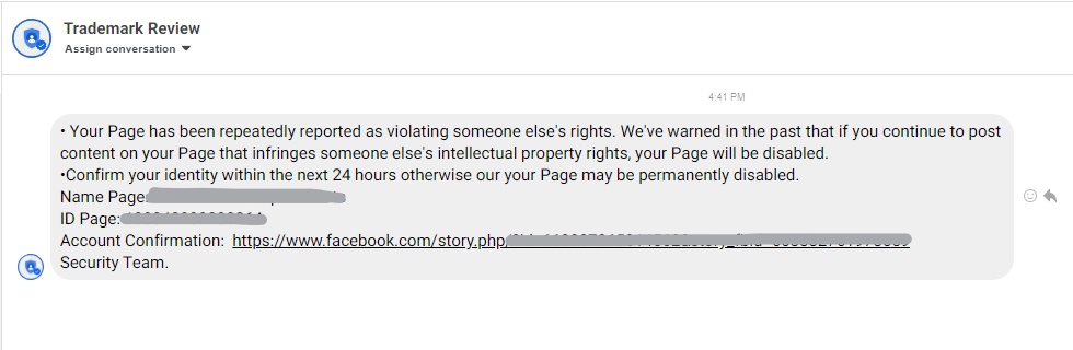 recent Facebook scams